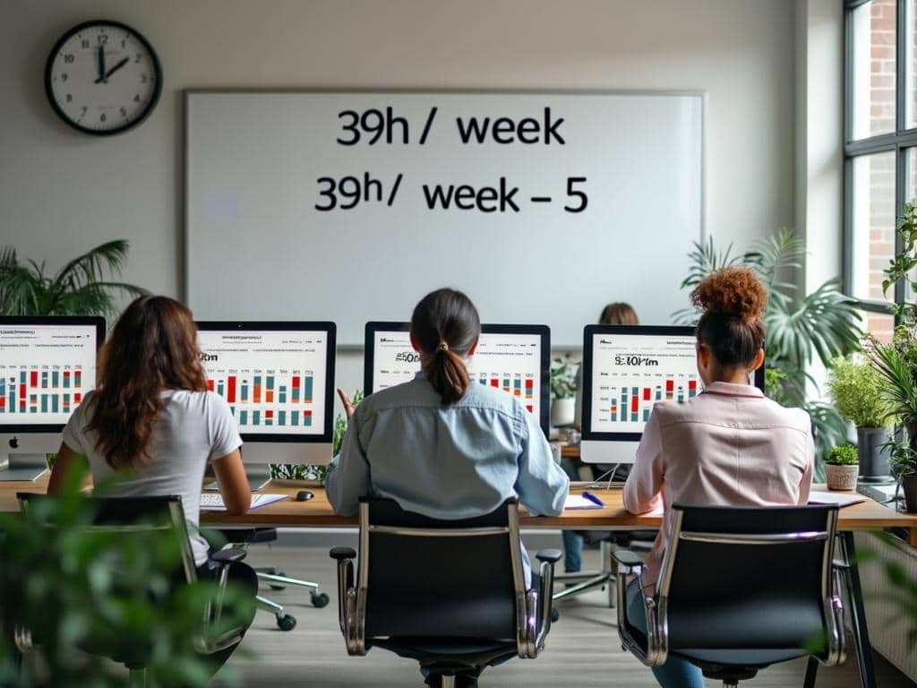 39h par semaine heures sur 5 jours