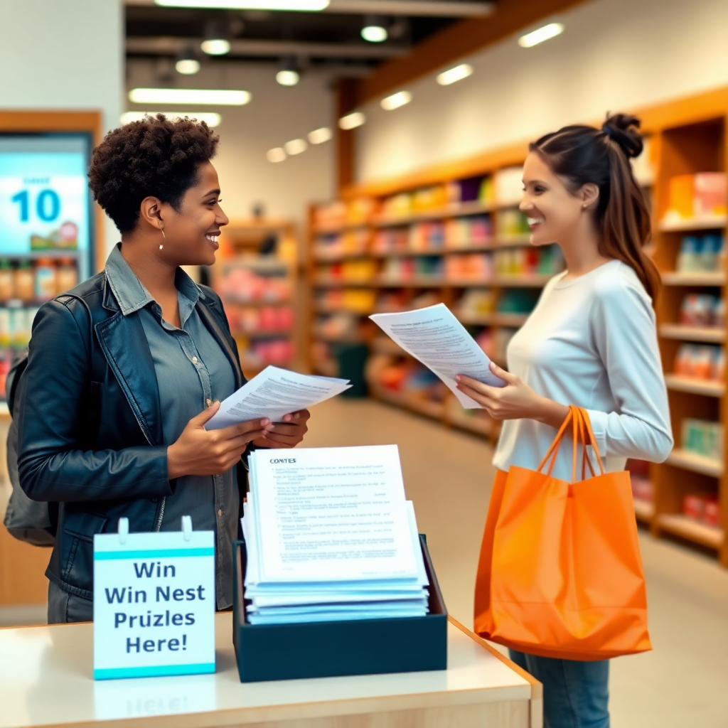 rédaction des clausses d'un jeux concours en boutique