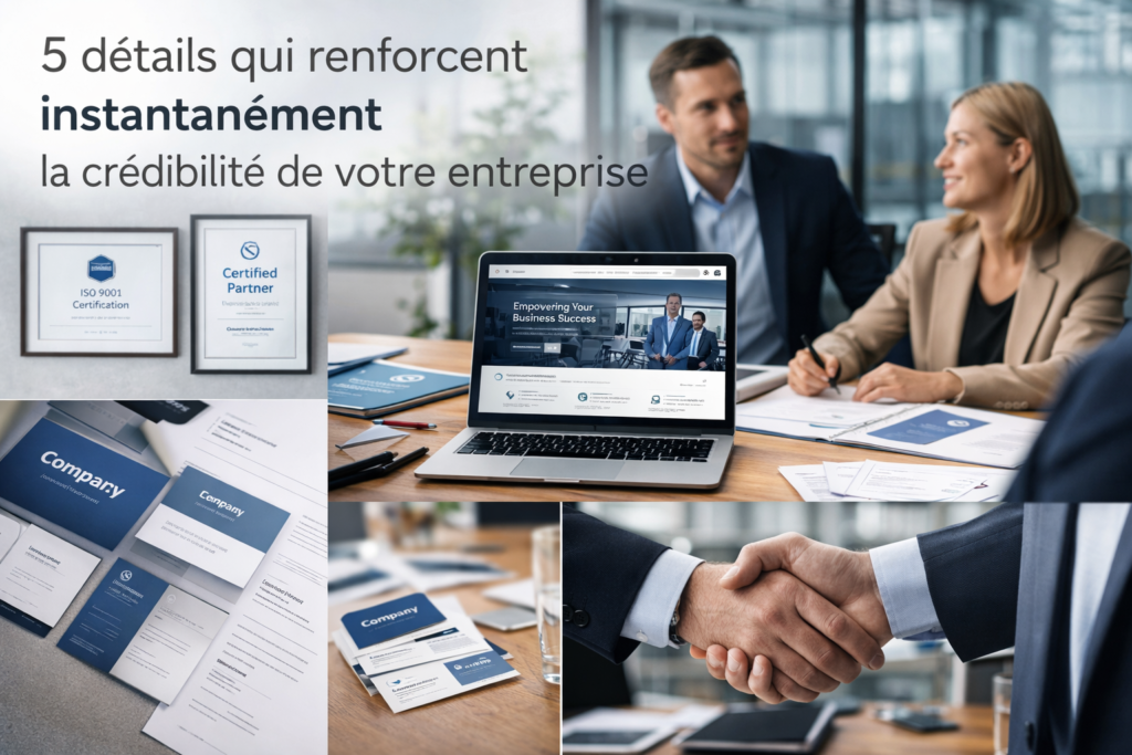 5 détails qui renforcent instantanément la crédibilité de votre entreprise