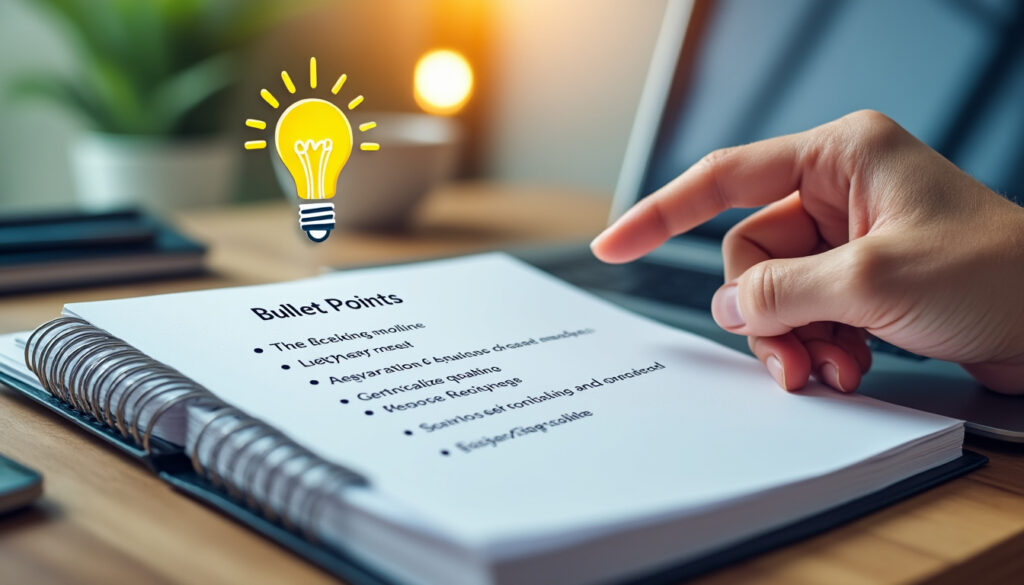 découvrez ce qu'est un bullet point, sa définition claire et son utilité expliquée simplement pour améliorer vos contenus et présentations.